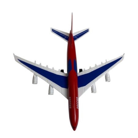 Игрушка инерционная KiddieDrive Пассажирский самолет,  металл, 17 см UT-91018