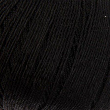 Пряжа Пехорская ПТ "Успешная" 100% мерсеризованный хлопок 1 х 50 г 220 м №002 черный PEH-USP-002