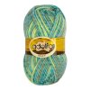Пряжа ADELIA Nelly 70% шерсть, 30% акрил 1 х 100 г 100 ± 5 м №11 св.голубой-св.зеленый ADE-NEL-11
