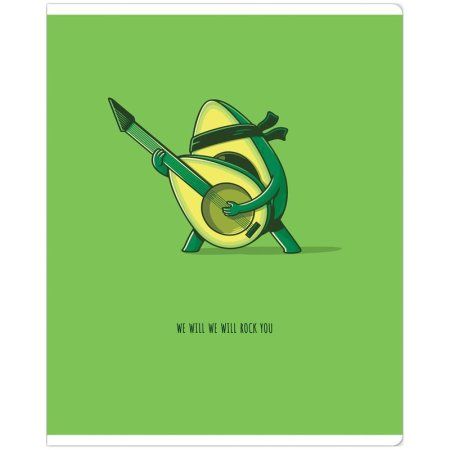 Тетрадь 48л. A5 клетка MESHU "Avocadreams" матовая ламинация, выборочный УФ-лак RE-MS_43124