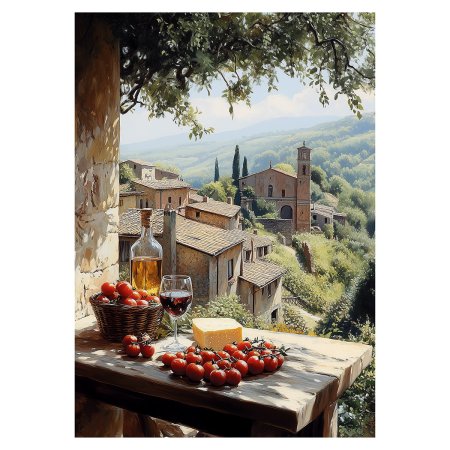 Пазл 1000 элементов ФРЕЯ "Премиальная коллекция. Тосканская сиеста" TOP-PZL-1000/09