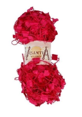 Пряжа VISANTIA Kelebek 80% полиэстер, 20% люрекс 1 х 100 г 100 ± 5 м №23 фуксия VIS-KEL-23