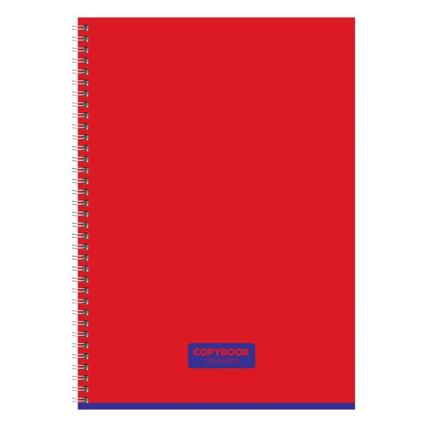 Тетрадь 120л. A4 клетка на гребне BG "Copybook" глянцевая ламинация RE-Т4гр120_лг_12477