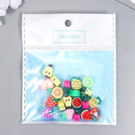 Бусины для творчества PVC "Фруктики" МИКС 20 шт 1 x 1 x 1 см SIM-7829742