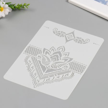 Трафарет "Лотос" 21 х 29.7 см, 1 шт пластиковый SIM-10249834