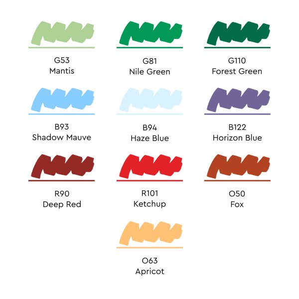 Набор маркеров SKETCHMARKER Starter 10 шт + коробка MPSM-10START