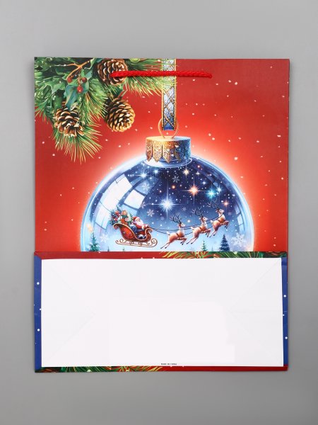 Пакет подарочный ламинированный 26 х 12 х 32 см "Шар" SIM-10911802