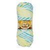 Пряжа ADELIA Baby Mimi 100% полиэстер 1 x 100 г 80 ± 4 м №02 белый-лимонный-св.бирюзовый-бирюзовый ADE-BM-02