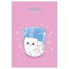 Блокнот А6 40л. MESHU "Cat book" на отрывной склейке, матовая ламинация, выборочный УФ-лак RE-MS_54397