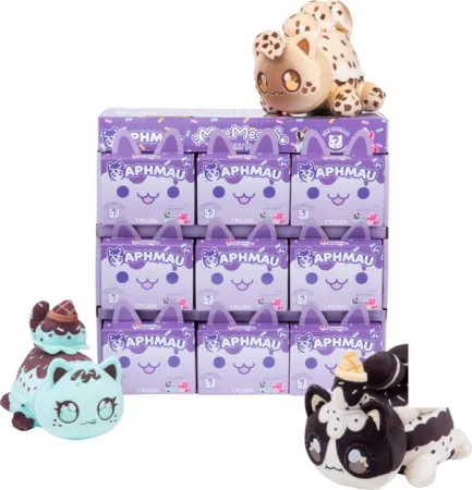 Игрушка-сюрприз Bonkers Aphmau MeeMeow Серия "Мороженое", плюшевая, 15 см UT-6027IC