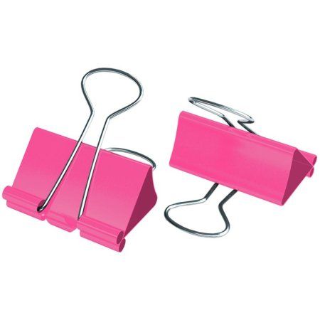 Зажимы для бумаг 19 мм Berlingo 10 шт цветные, ПВХ упак., европодвес, розовые RE-BC1019c