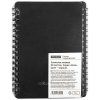 Записная книжка А6 60л. OfficeSpace "Base" на гребне, черная пластиковая обложка RE-Зк6к60грП_35421