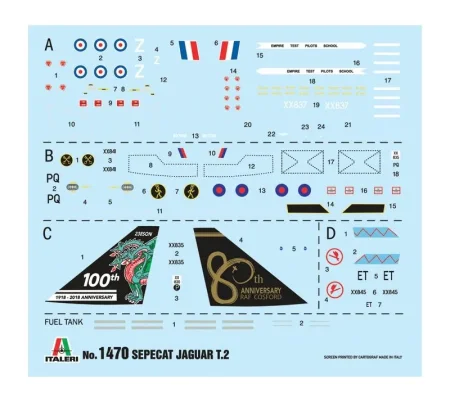 Сборная модель: Самолет Jaguar T.2 R.A.F. TRAINER З-1470ИТ