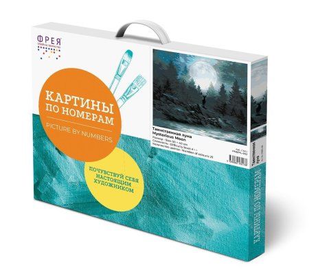 Набор для раскрашивания по номерам (холст на подрамнике) ФРЕЯ 50 х 40 см "Таинственная луна" PNB/PL-092
