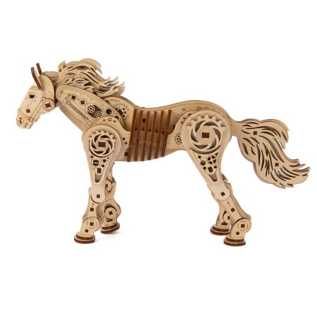 ЗD пазл REZARK Серия "Механика" Механическая лошадь, 166 элемент, фанера MGR-13