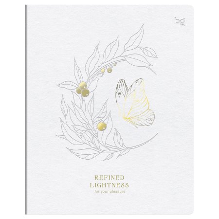 Тетрадь 48л. A5 клетка BG "Sophistication" матовая ламинация, фольга RE-Т5ск48_лм_тф_59343