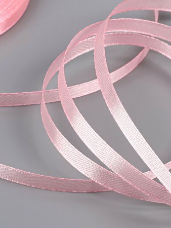 Лента атласная 6 мм x 23 ± 1 м, №04 розовый SIM-1218060