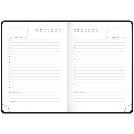 Ежедневник недатированный A6 136л. OfficeSpace "Winner" кожзам, фуксия RE-En6_12735