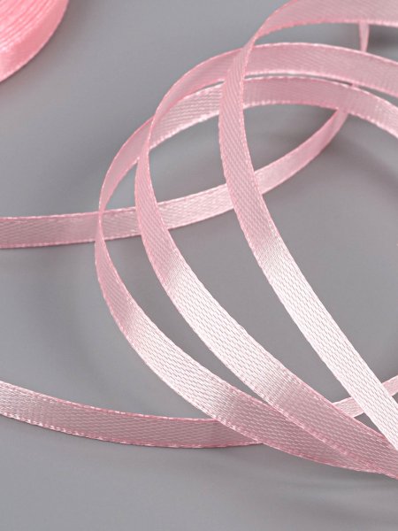 Лента атласная 6 мм x 23 ± 1 м, №04 розовый SIM-1218060