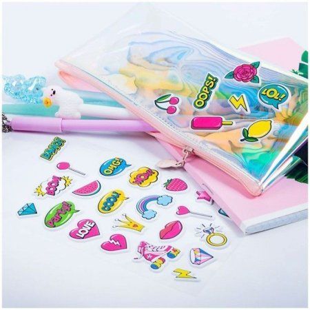 Наклейки объемные MESHU "Cool" 10 x 19 см RE-MH_33134