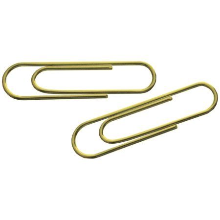 Скрепки 50 мм Berlingo 100 шт золотистые, карт. упаковка RE-BK2518