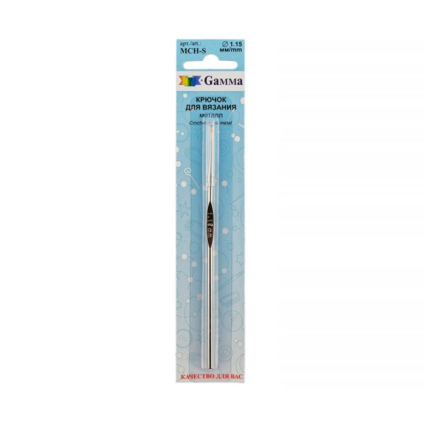 Крючок GAMMA сталь d 1.15 мм 12 см в блистере MCH-S-115