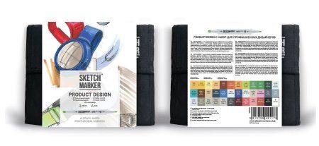 Набор маркеров SKETCHMARKER Product 1 36 шт промышленный дизайн + сумка органайзер MP36prod Набор маркеров SKETCHMARKER Product 1 36 шт промышленный дизайн + сумка органайзер MP36prod