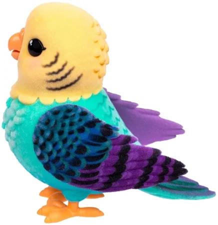Игрушка интерактивная Moose "Попугайчик  в клетке"  голубой UT-26691