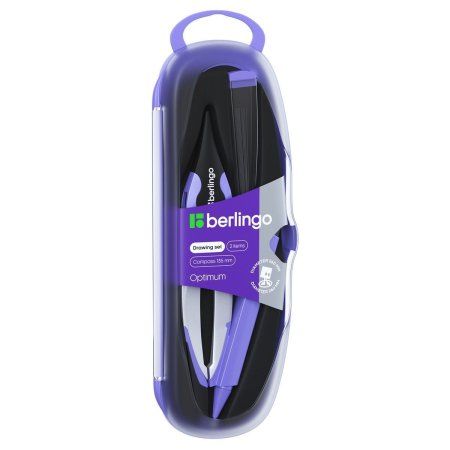 Готовальня Berlingo "Optimum+" 2 предмета, циркуль 135 мм, пластиковый футляр RE-DS_00202 Готовальня Berlingo "Optimum+" 2 предмета, циркуль 135 мм, пластиковый футляр RE-DS_00202