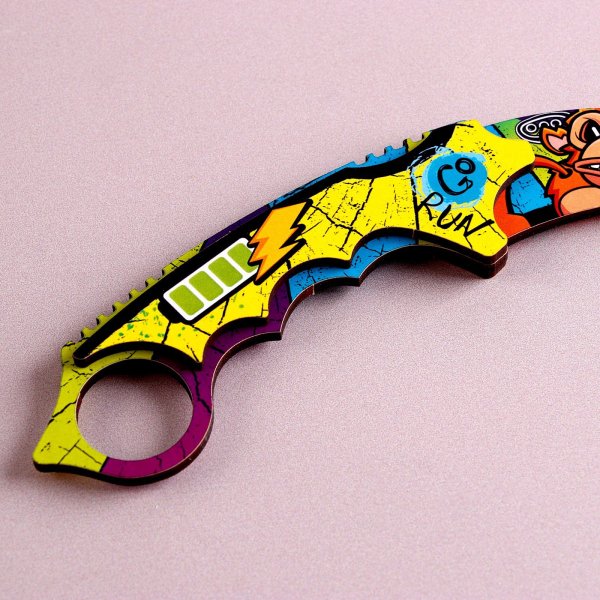 Нож деревянный Керамбит 19 х 4 см SIM-9624265