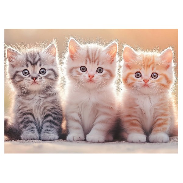 Пазл 120 элементов ФРЕЯ "Три котенка" PZL-120/06