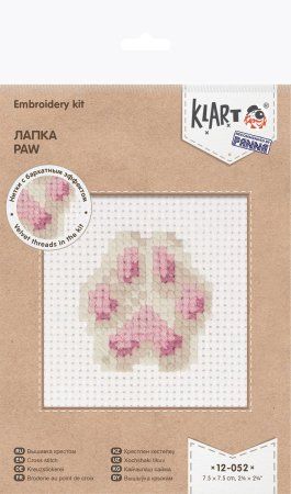 Набор для вышивания KLART "Лапка" 7.5 x 7 см 12-052