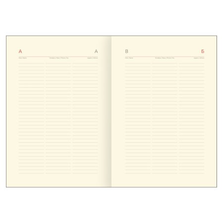 Ежедневник недатированный A5 136л. Greenwich Line "Envelope. Coral" кожзам, твердый переплет, на кнопке RE-DuA5_18944