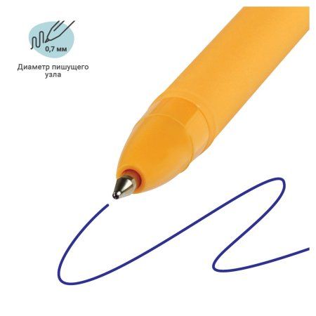 Ручка шариковая MESHU "Flower Bear" синяя, 0.7 мм, корпус ассорти, с топпером RE-MS_02798