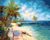 Набор для раскрашивания по номерам (холст на подрамнике) ФРЕЯ 50 х 40 см "На Мальдивских островах" PNB/PL-387