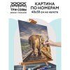 Картина по номерам на холсте ТРИ СОВЫ "Путь" 40 x 50 см, краски, кисть RE-КХ_44192