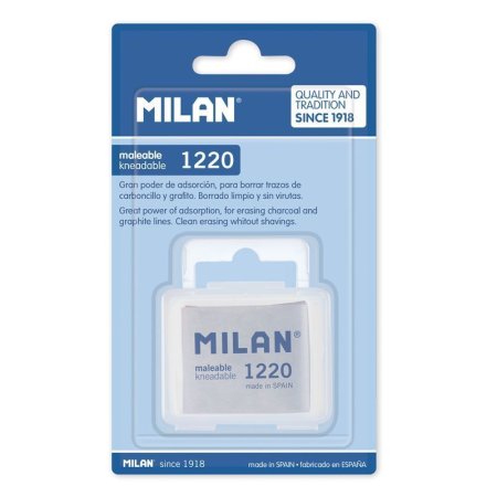 Ластик-клячка MILAN "1220" синт.каучук, пласт.бокс, блистер ML-BCM1220C