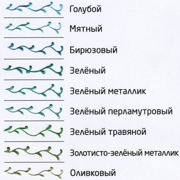 Контур по стеклу туба 20 мл Перламутровый зеленый 1609107