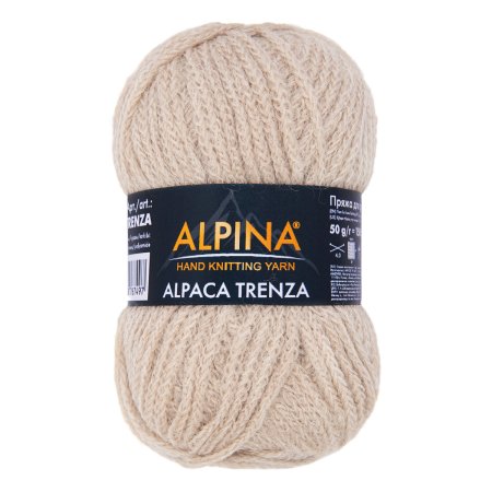 Пряжа ALPINA Alpaca Trenza 90% альпака, 10% полиамид 1 х 50 г 150 ± 8 м №05 св.бежевый ALP-TRE-05