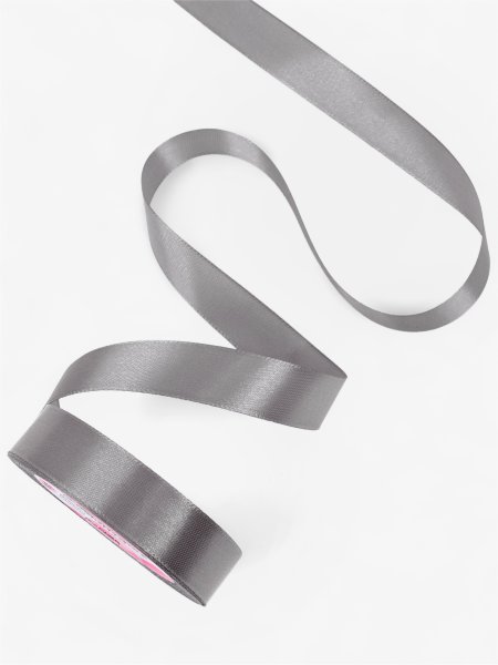 Лента атласная 20 мм x 23 ± 1 м, №180 тёмно-серый SIM-1218302