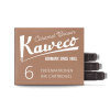 Набор картриджей Kaweco для перьевых ручек 6 штук Карамельно-коричневый KAW-10000259