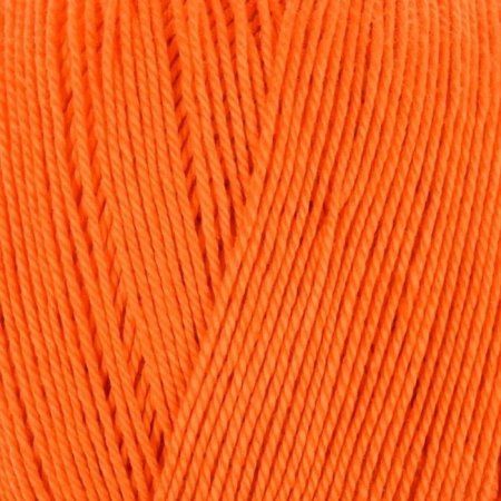Пряжа Пехорская ПТ "Успешная" 100% мерсеризованный хлопок 1 х 50 г 220 м №284 оранжевый PEH-USP-284