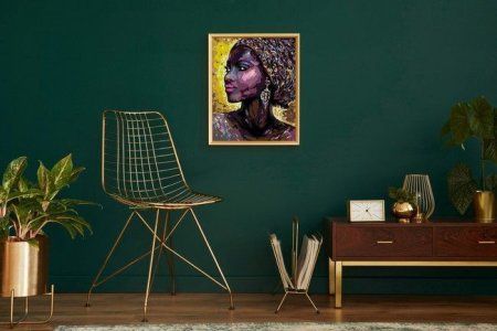 Набор для раскрашивания по номерам (холст на подрамнике) ФРЕЯ 50 х 40 см "Африканская принцесса" PNB/PL-108