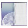 Записная книжка 95 x 175 мм 96л. MESHU "Moon light" на гребне, мат. ламинация, твердая обложка, выб. УФ-лак RE-MS_52915