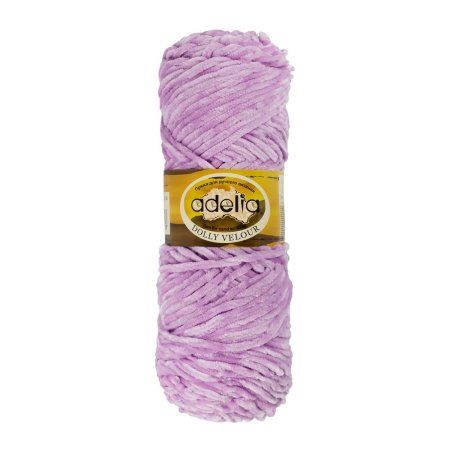 Пряжа ADELIA Dolly Velour 100% микрополиэстер 1 х 100 г 93 ± 6 м №42 сиреневый ADE-DOL-VEL-42