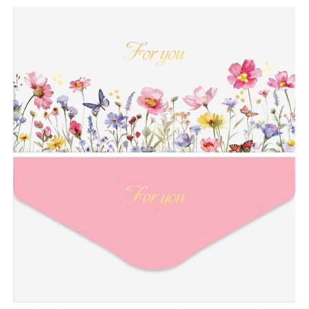 Конверт для денег MESHU "For you" 85 x 164 мм, soft-touch, фольга RE-MS_65046