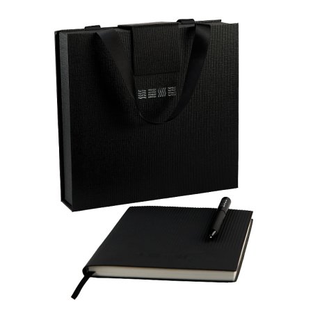 Набор подарочный "Стихия" Black edition записная книжка А5 80л + шариковая ручка NP-ST07010