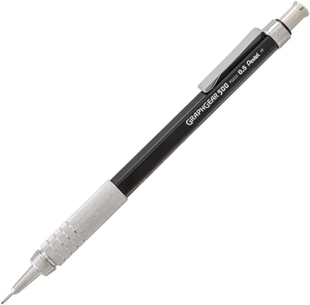 Карандаш PENTEL Graphgear 520 автоматический профессиональный 0.5 мм, черный корпус PG525-AX