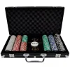 Набор для покера из 300 фишек с номиналом Фабрика Покера в черном кейсе MAGCPPS300B