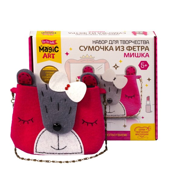 Набор для шитья Сумочка из фетра "Мишка" KOR-04960